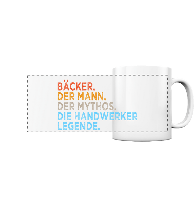 Bäcker Kaffeebecher - Mann. Mythos. Legende. - Tasse