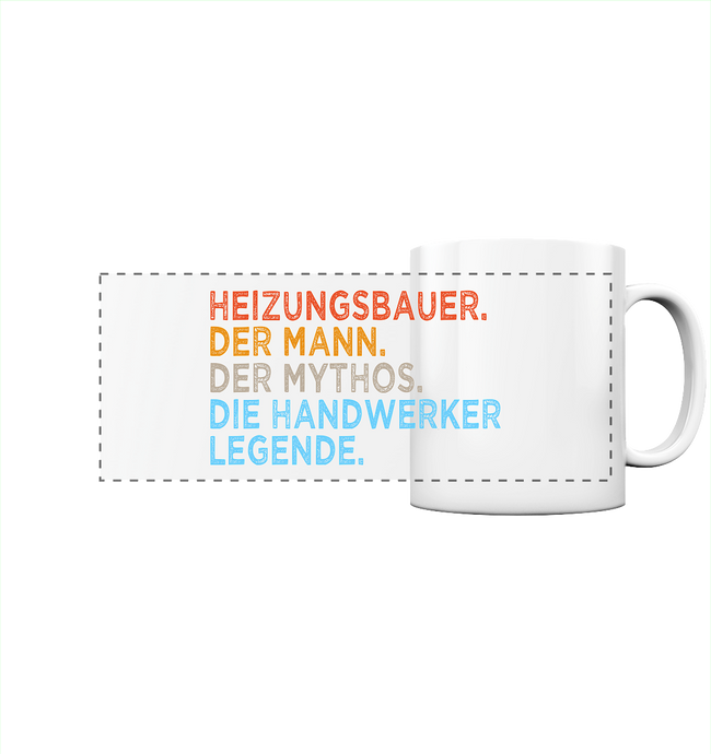 Heizungsbauer Kaffeebecher - Mann. Mythos. Legende. - Tasse