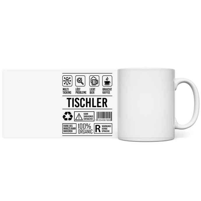 Tischler Tasse Kaffeebecher - Eigenschaften