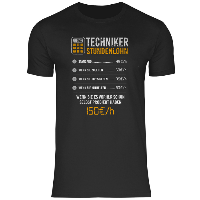 Techniker T-Shirt - Stundenlohn