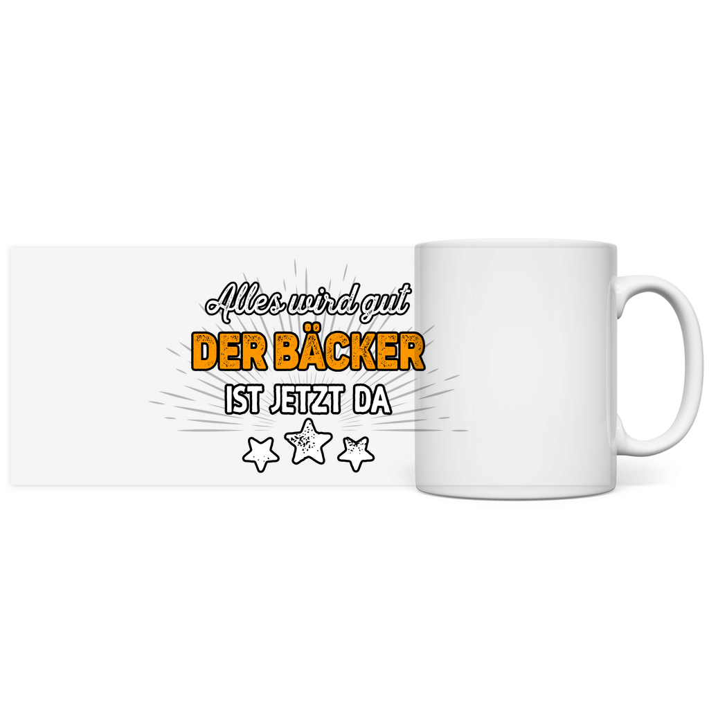 Bäcker Tasse Kaffeebecher  - Alles wird gut