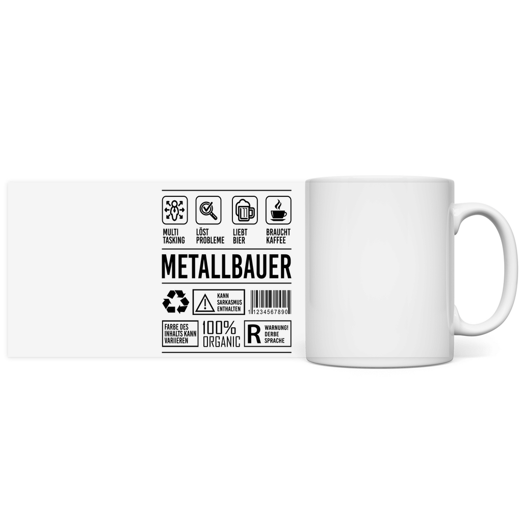 Metallbauer Tasse Kaffeebecher - Eigenschaften