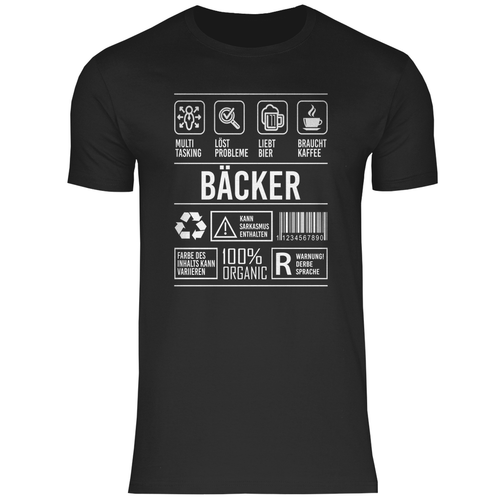 Bäcker T-Shirt Eigenschaften