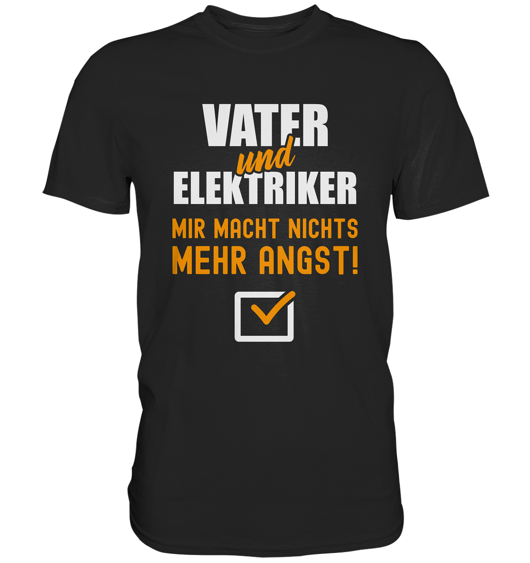 Vater und Elektriker T-Shirt XXL