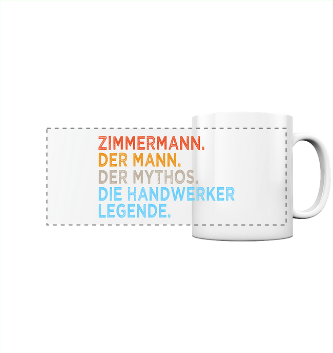 Zimmermann Kaffeebecher - Mann. Mythos. Legende. - Tasse