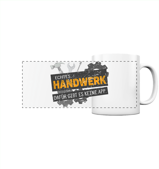 Handwerker Kaffeebecher - Echtes Handwerk - Keine App - Panorama Tasse