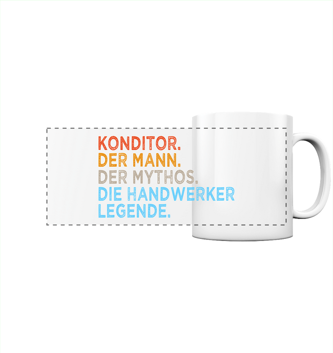 Konditor Kaffeebecher - Mann. Mythos. Legende. - Tasse