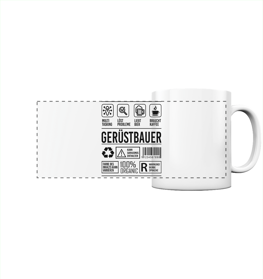 Gerüstbauer Kaffeebecher - Eigenschaften - Tasse