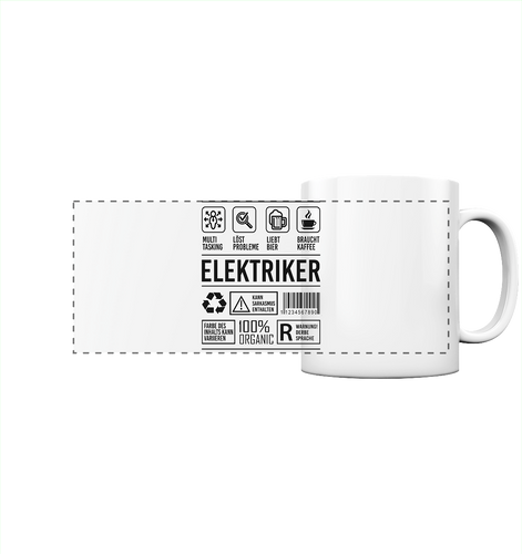 Elektriker Kaffeebecher - Eigenschaften - Tasse