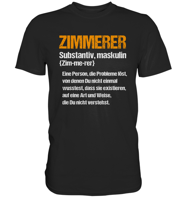 Zimmerer T-Shirt - Definition