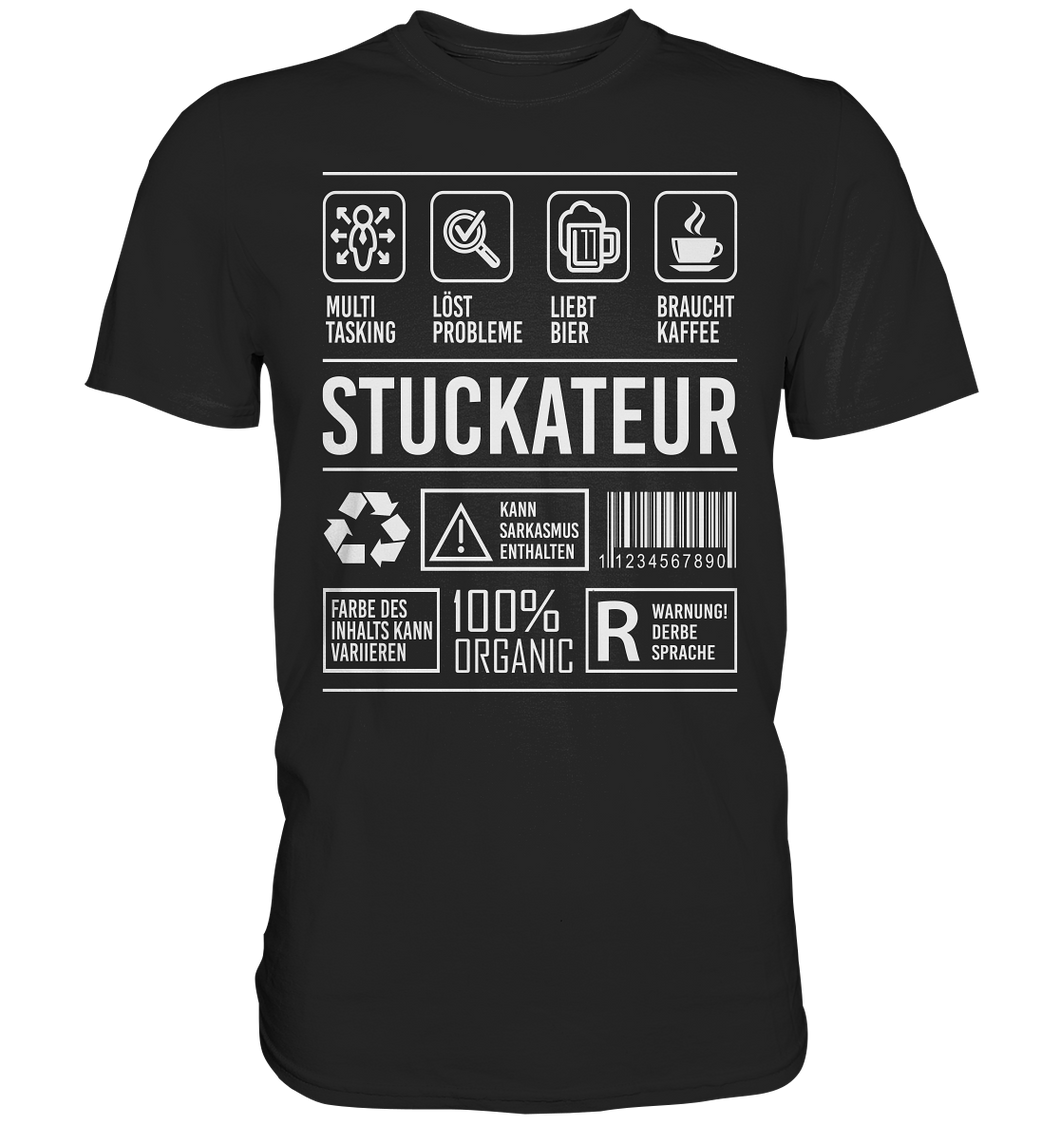 Stuckateur T-Shirt - Eigenschaften