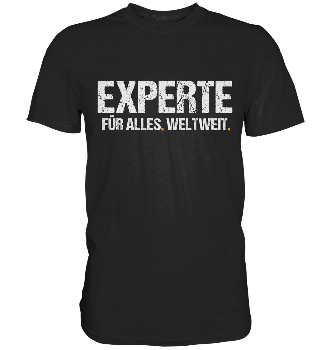 Experte für Alles. Weltweit.  T-Shirt