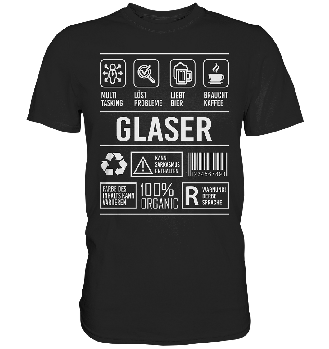 Glaser T-Shirt - Eigenschaften