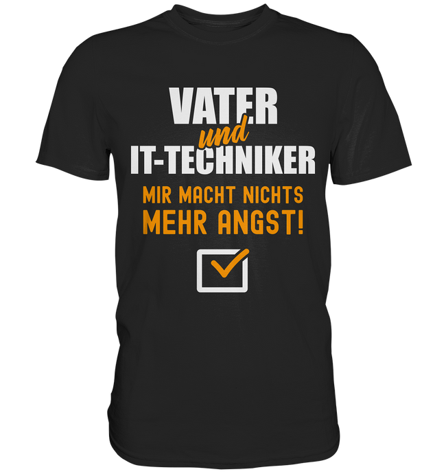 Vater und IT-Techniker T-Shirt
