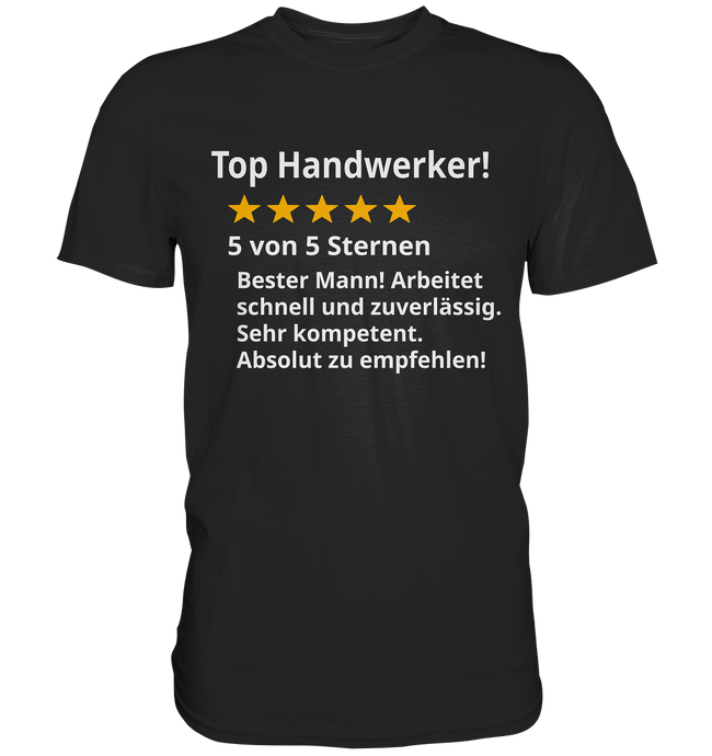 Bester Handwerker T-Shirt Top Bewertung