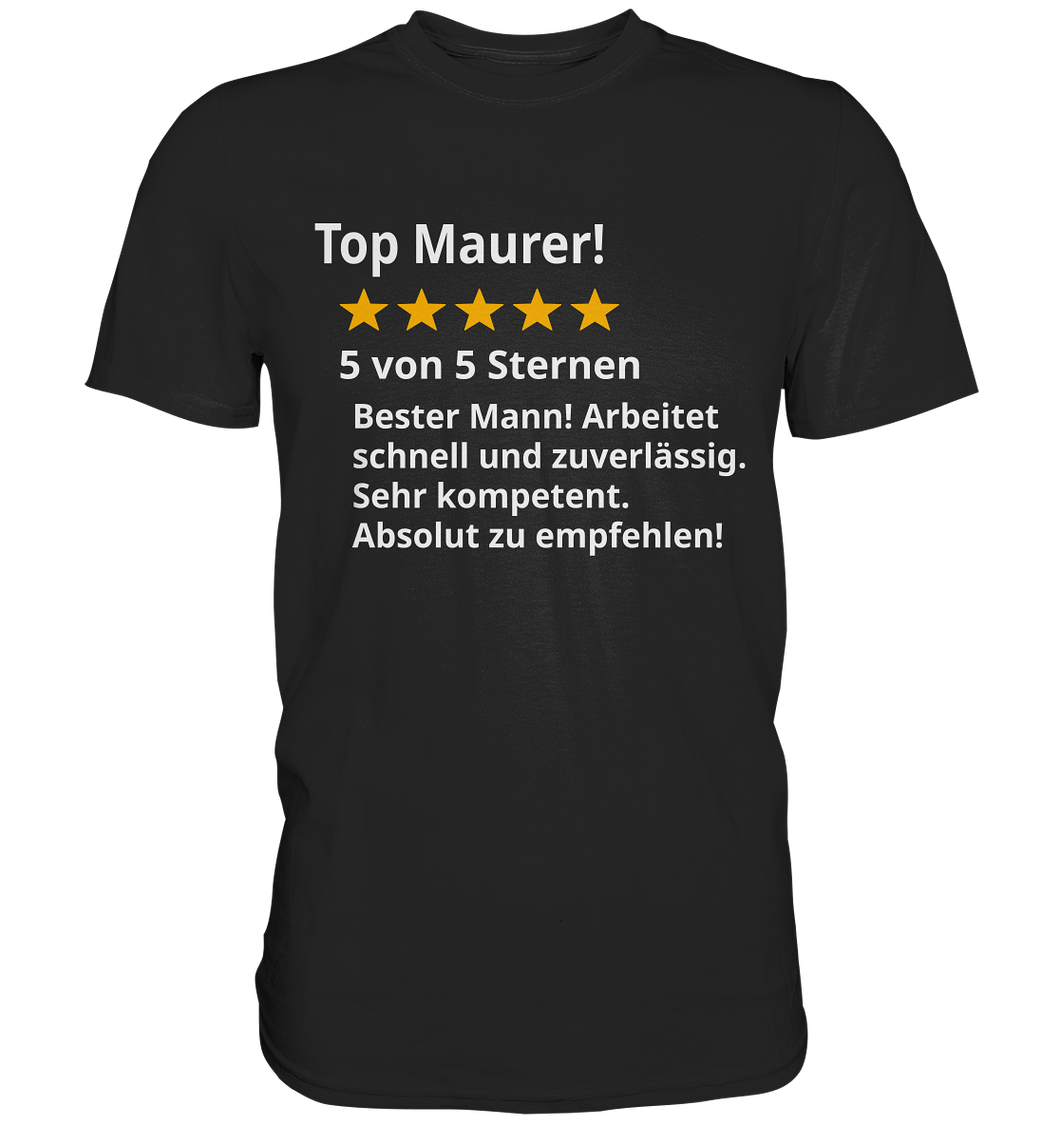 Bester Maurer T-Shirt Top Bewertung